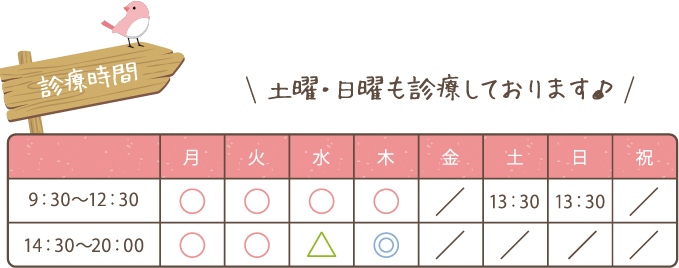 診療時間はこちら